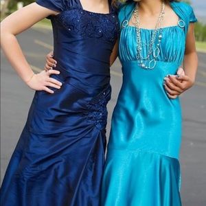 LIGHT BLUE MERMAID DRESS